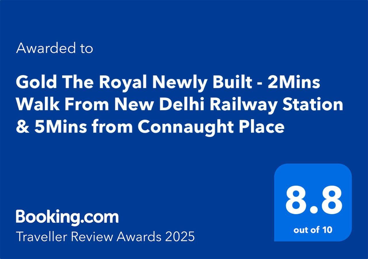 Newly Built Gold The Royal With Rooftop Restaurant - 2Mins Walk From New Delhi Rail Station & 5Mins From Connaught Place Exterior foto